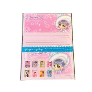 Vintage Sunflower Fancy Elegance Beige Letter Set Y2K Korean Stationary Kawaii